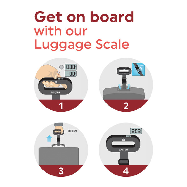 Salter Digital Luggage and Suitcase Weighing Scales